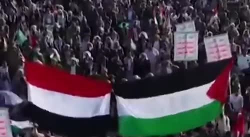 Massive Rally of Houthi Supporters in Yemen - Ready for War