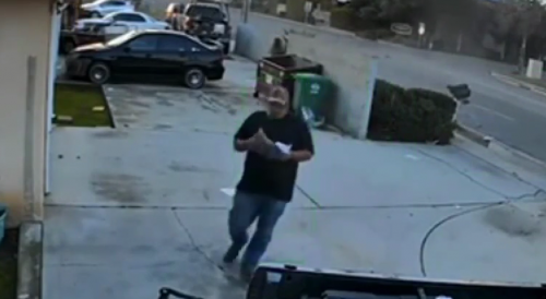 Man almost hit by out-of-control car while checking mail in Fresno, California