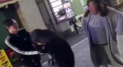 Big Woman Attacks Random People In Japan