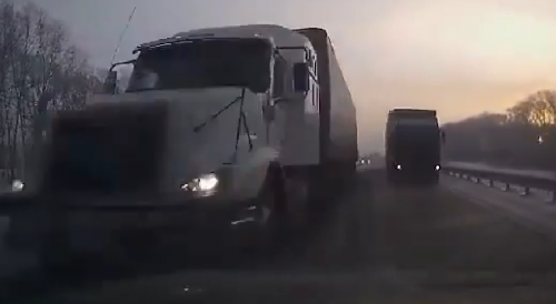 Incredible Close Call On Russian Highway
