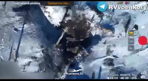 They thought he was a frozen corpse, but he is alive! Blowing up a Ukrainian with a grenade