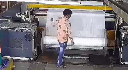 Worker Caught In Spinning Textile Machine