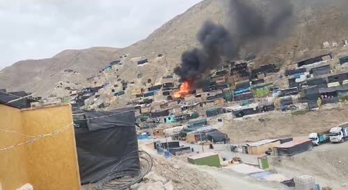 Gas cylinder explodes in Peru