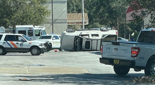 Pursuit in Florida ends in rollover crash