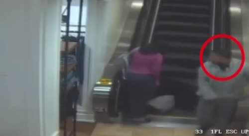 Old Man Thrown Down The Escalator In random Attack In Texas