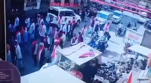 Car Rams Procession As Driver Suffers Heart Attack