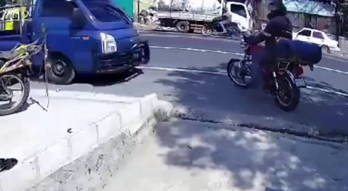 Speeding Truck Kills A Biker In A Second