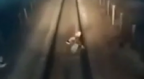Shitting On Active Train Tracks? Not A Good Idea