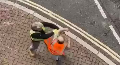 Elderly Irish Workers Get Into A One On One