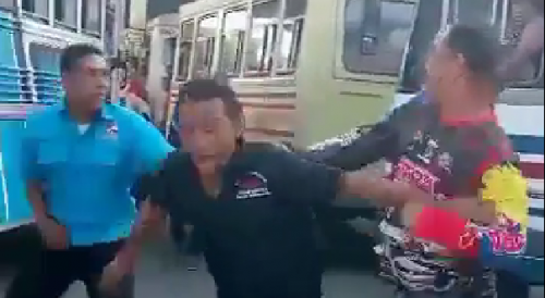 Fighting Over A Fuel At The Gas Station In Venezuela