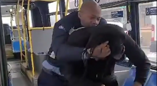Bus Driver Fights Nigerian Immigrant - NYC