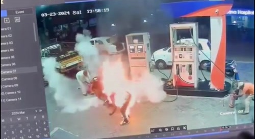 Desperate man kills himself with adulterated gasoline.