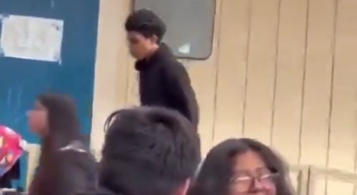Student Knocks His Friend Out For Disrespecting His Mom