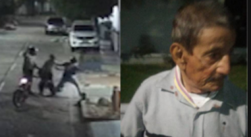 Poor Old Man Beaten By Scumbags During Robbery In Colombia