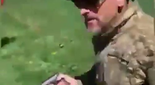 Here is the video from the Chernivtsi region, where a military recruiting officer was attacked by locals and had to open fire.