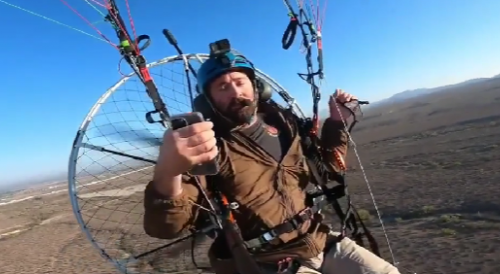 Catastrophic mid-air paraglider failure