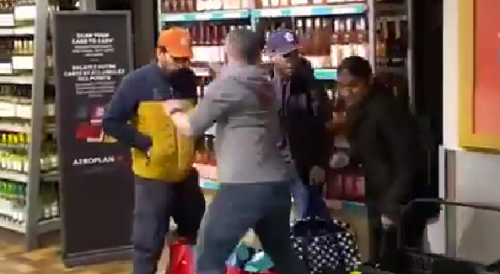 A Canadian stops a brazen liquor store robbery by foreign invaders in Ontario