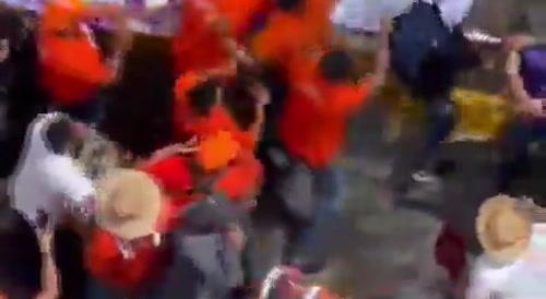 Mass Brawl Of Soccer Fans In Mexico