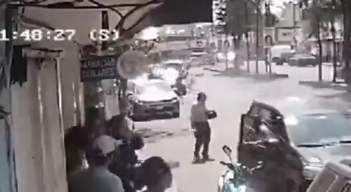 Another Angle Of Woman Getting Crushed By Truck In Mexico