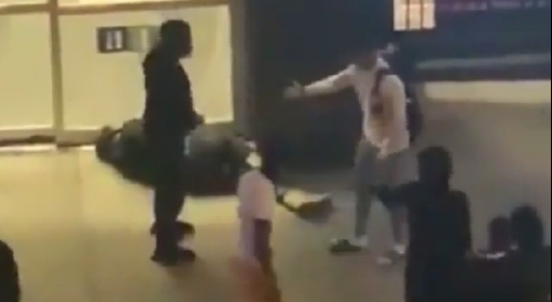 Guy Gets Jumped After Punching Woman in NYC