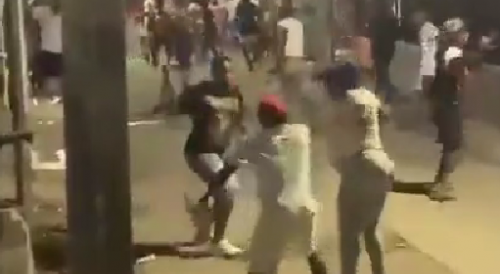 Venezuelans Fight With Rocks And Knives In Cartagena, Colombia