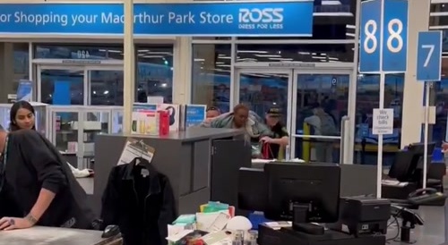 Angry Shoplifter Won't Drop Loot