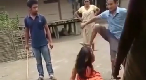 indian girl beaten for cheating