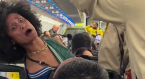 Cartoonish Woman Kicked Off Plane