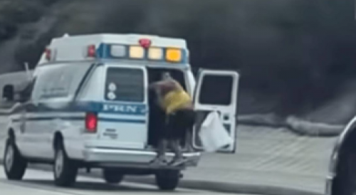 Woman Jumps From Ambulance On Busy LA  Freeway