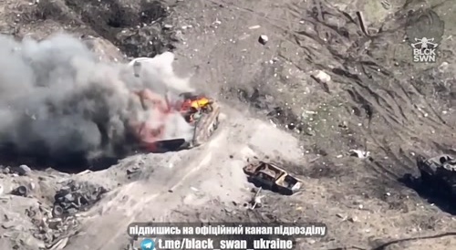 Destroyed  vehicles near Chasiv-Yar