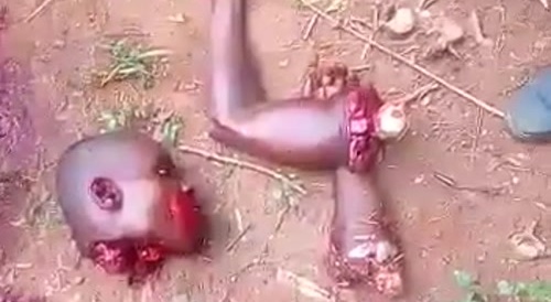 Nigerian Soldier Starring In Butchery Video