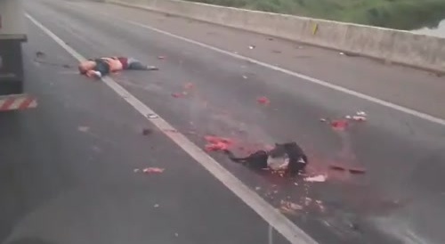 Terrible Scene On The Road In Rio De Janeiro Area