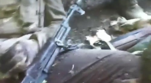 Capture of the machine gun nest of Ukraine