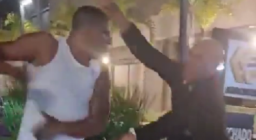 Man Gets Into A One On One Fight With Complex Guard