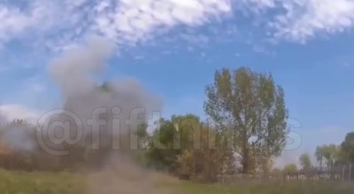 Ukrainian police officers are killed by a Russian drone.