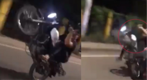 Two Hospitalized After Wheelie Fail In Colombia