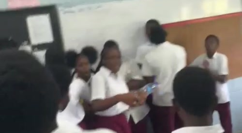 School fight Trinidad
