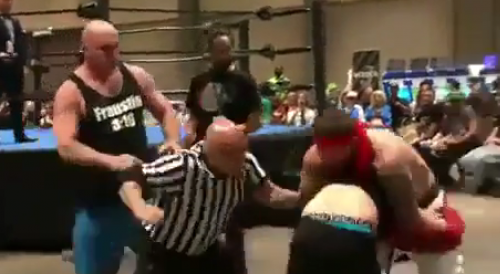 "Pranksters" Get Brutally Beaten for Interrupting a Wrestling Match