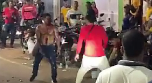 Knife Fight In Venezuela