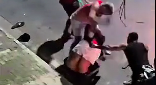 Honda Motorcycle Thief Gets Street Justice Before The Arrest In Brazil