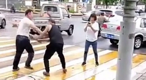 Heated Road Rage Argument In China