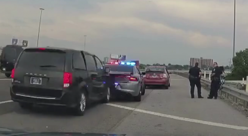 Loser Of The Day Plows Into The Knoxville Police Cruiser