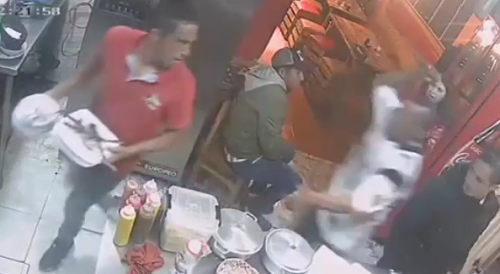 Waiter Gets Stabbed, Left With A Knife In The Back