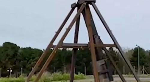 Trebuchet vs car