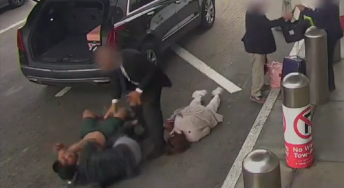 Rroad-rage fight at L.A. airport leaves elderly woman unconscious