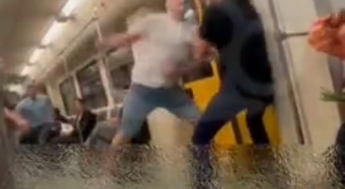 Fight With Immigrant On Moscow Train