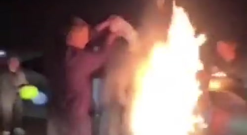 Birthday Boy Goes up in Flames