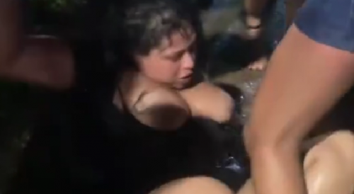 Tits And Butts Exposed During Fight In Porto Alegre, RS, Brazil