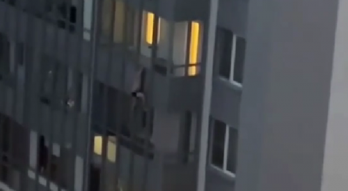 Drunk Russian Man Trying To Impress GF Falls To His Death