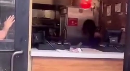 Possessed Woman in Pizza Hut